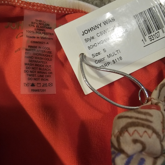 Johnny Was Boho High Waist Bottom - Picture 6 of 6